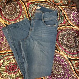 Light blue torrid flare jeans